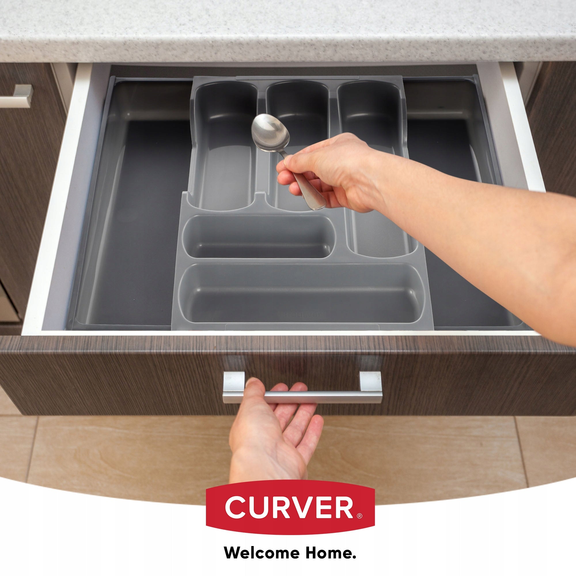 CURVER REFILL FOR CUTLERY DRAWER EXTENDABLE 50cm EAN (GTIN) 3253925752050