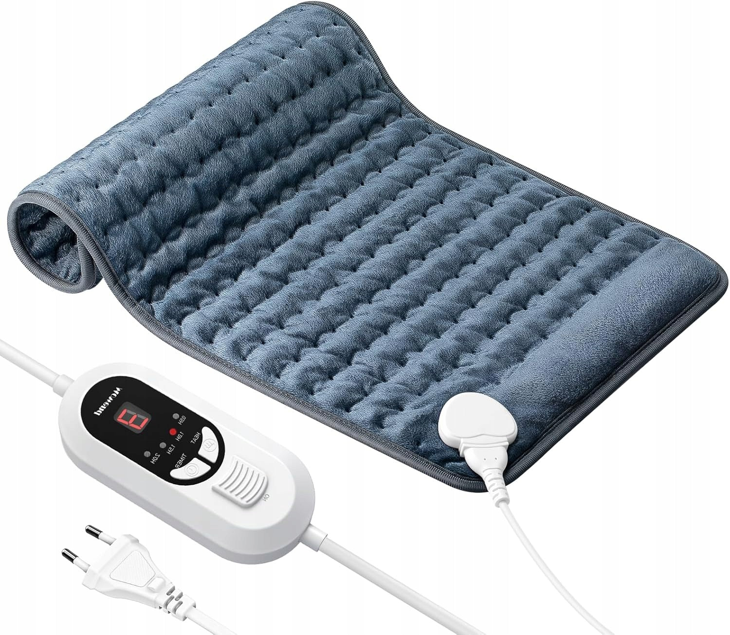 CUSHION ELECTRIC HEATED MAT 30X60 CM GREY WITH ADJUSTABLE 75W MOWEND