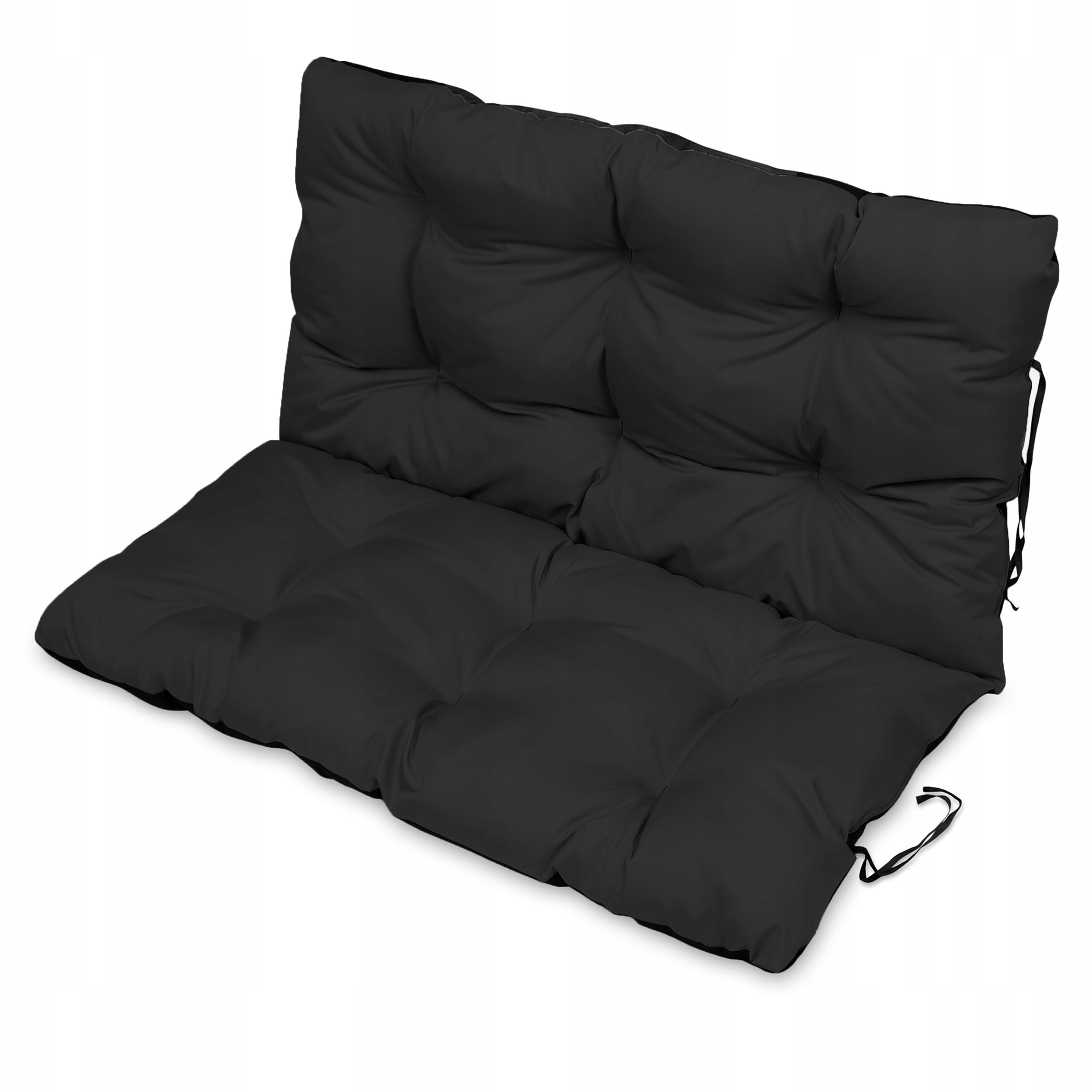 CUSHION garden cushion for swing bench WATERPROOF 120x60x50 BLACK Manufacturer Superkissen24