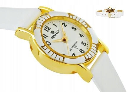 CUTE CHILDREN'S WATCH - WHITE WITH A DELICATE PATTERN ON THE ENVELOPE