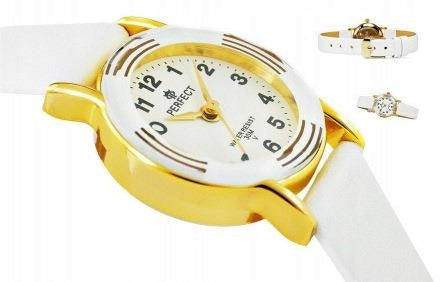 CUTE WHITE CHILDREN'S WATCH - COMMUNION - LEATHER STRAP Packaging status original