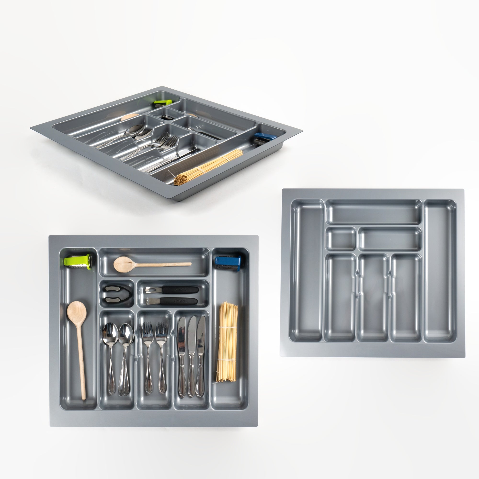 CUTLERY INSERT DRAWER ORGANIZER 60cm GREY Brand ATM