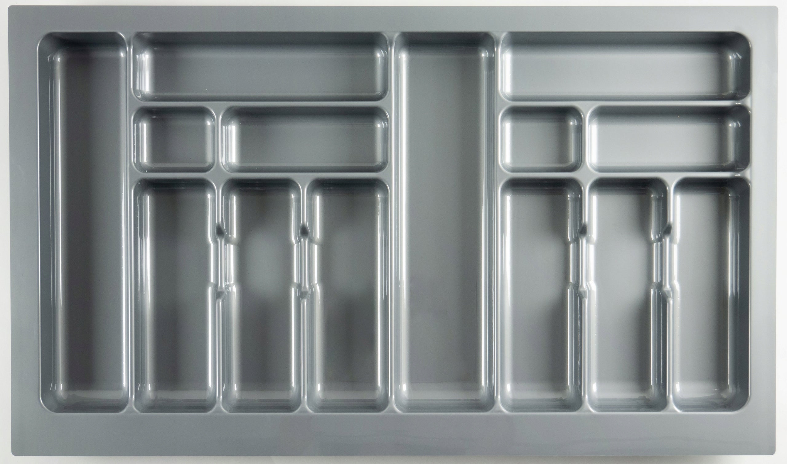 CUTLERY INSERT DRAWER ORGANIZER 90cm GREY Manufacturer code WKŁAD NA SZTUĆCE DO SZUFLADY 90cm SZARY