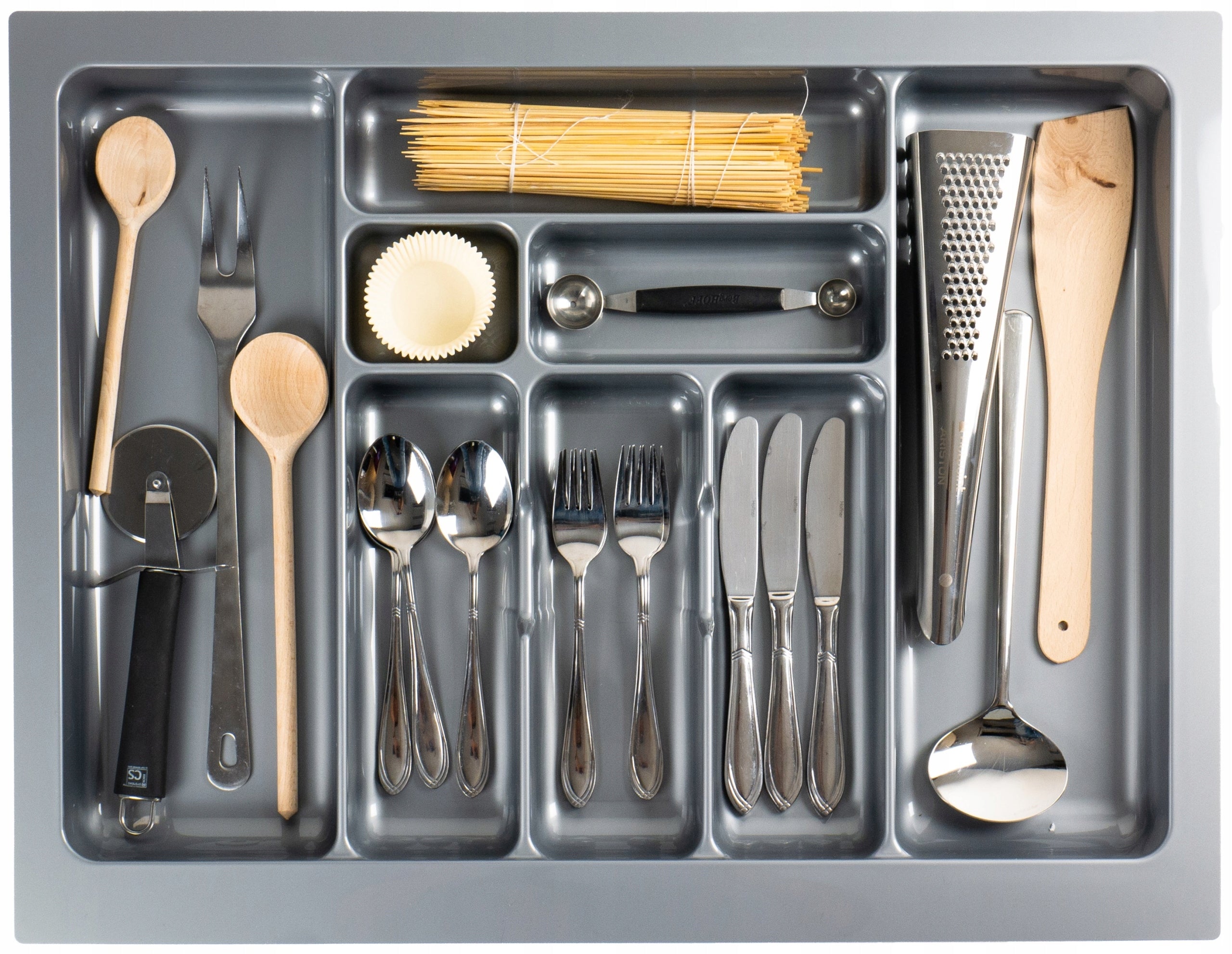 CUTLERY INSERT FOR DRAWER 70cm GREY