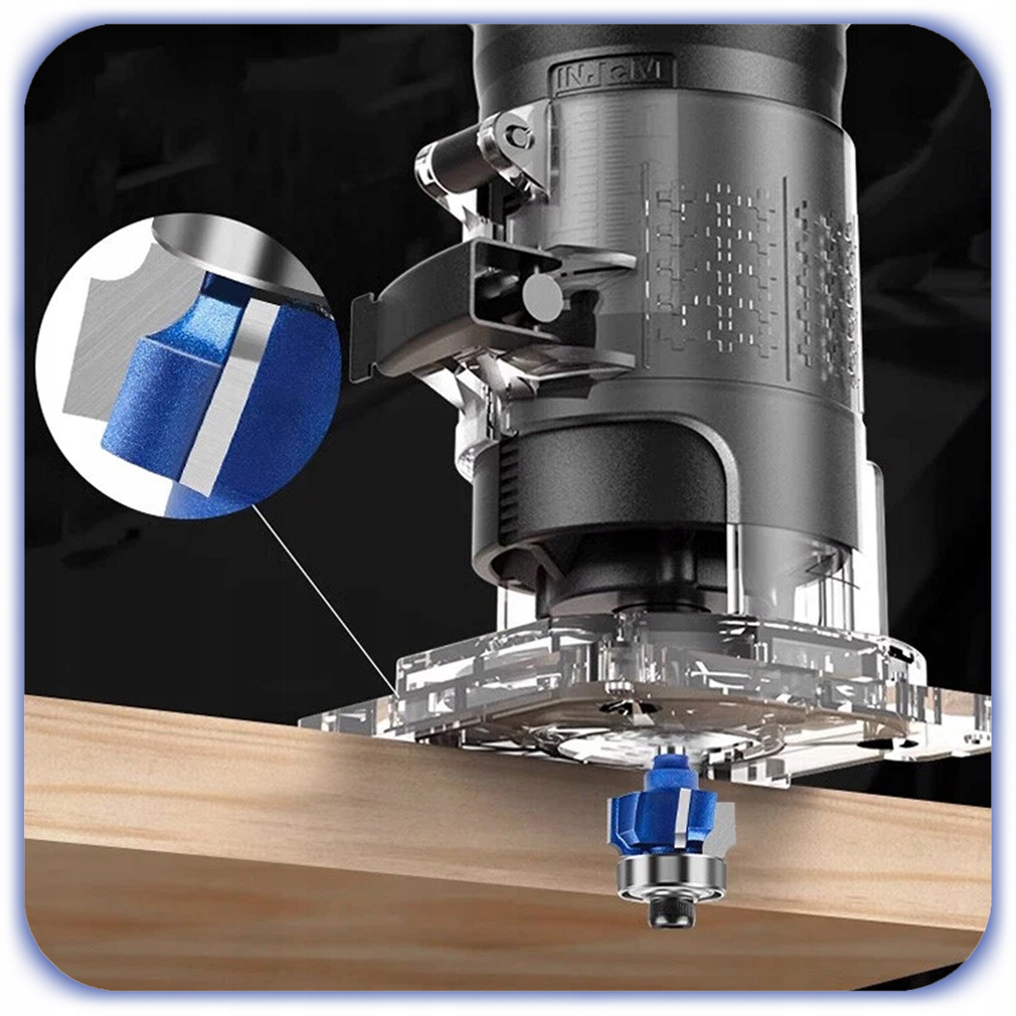 CUTTER R2 FLAPPER 6MM FOUR-BLADE WITH BEARING FOR WOOD FURNITURE EDGING Manufacturer code 008214