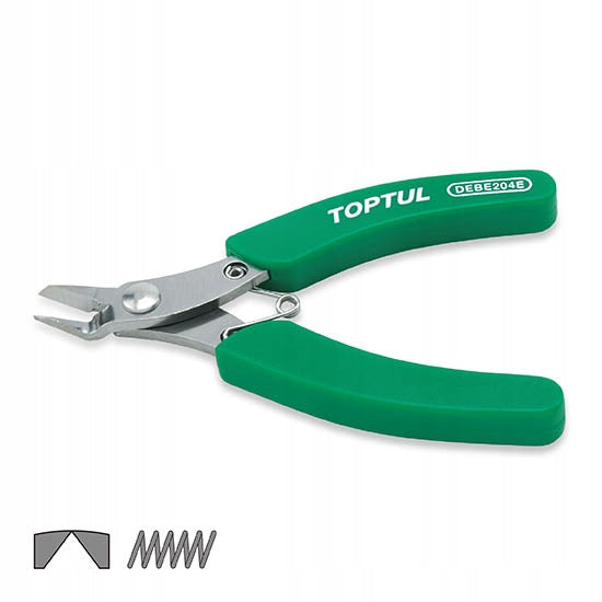 CUTTERS SIDE CUTTING PLIERS CABLES INSULATION 112MM 4,5" TOPTUL DEBE204E Brand Toptul