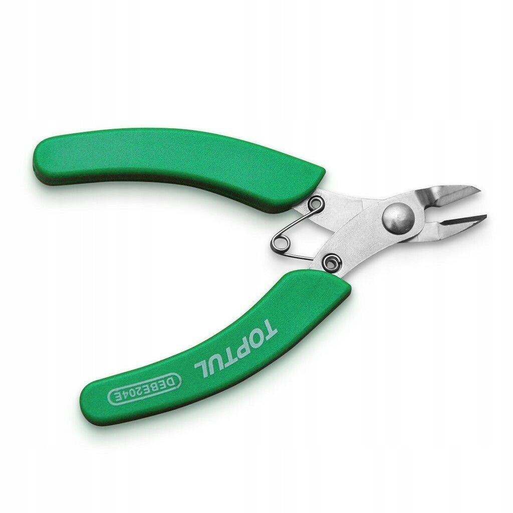 CUTTERS SIDE CUTTING PLIERS CABLES INSULATION 112MM 4,5" TOPTUL DEBE204E Manufacturer code DEBE204E