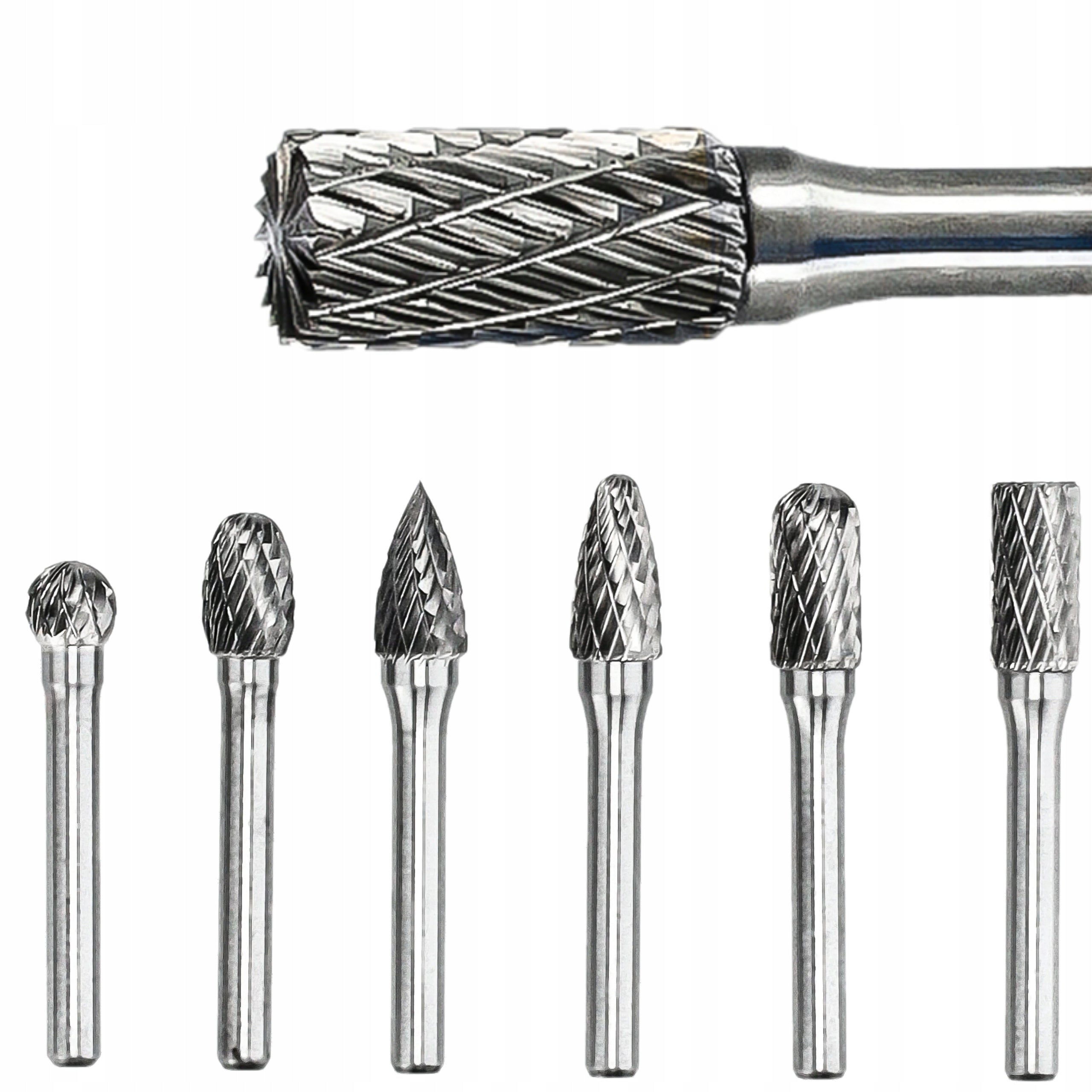 CUTTERS TUNGSTEN CEMENTED CARBIDE METAL FILES SET OF 6 PCS RASTOOL