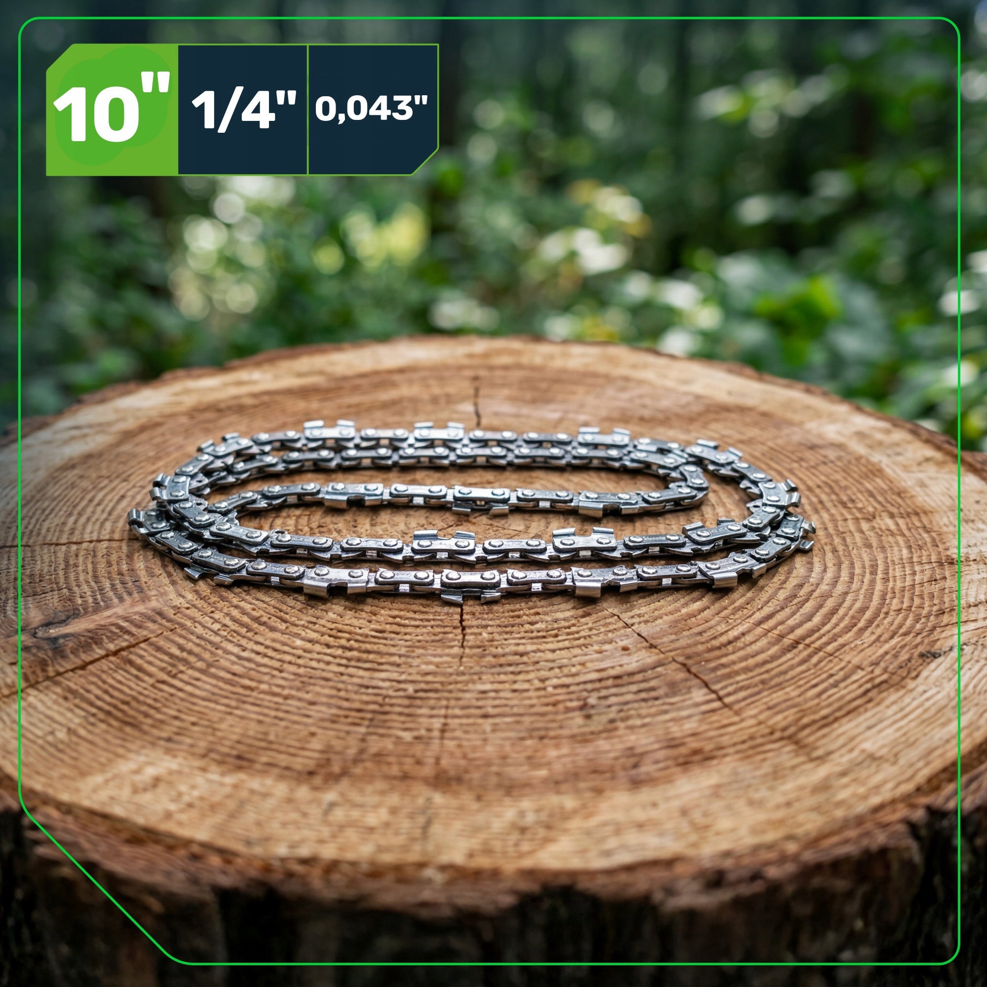 CUTTING CHAIN FOR MINI SAW 10" 25 cm UNIVERSAL 55 LINKS 1,1 mm Type chain for saw