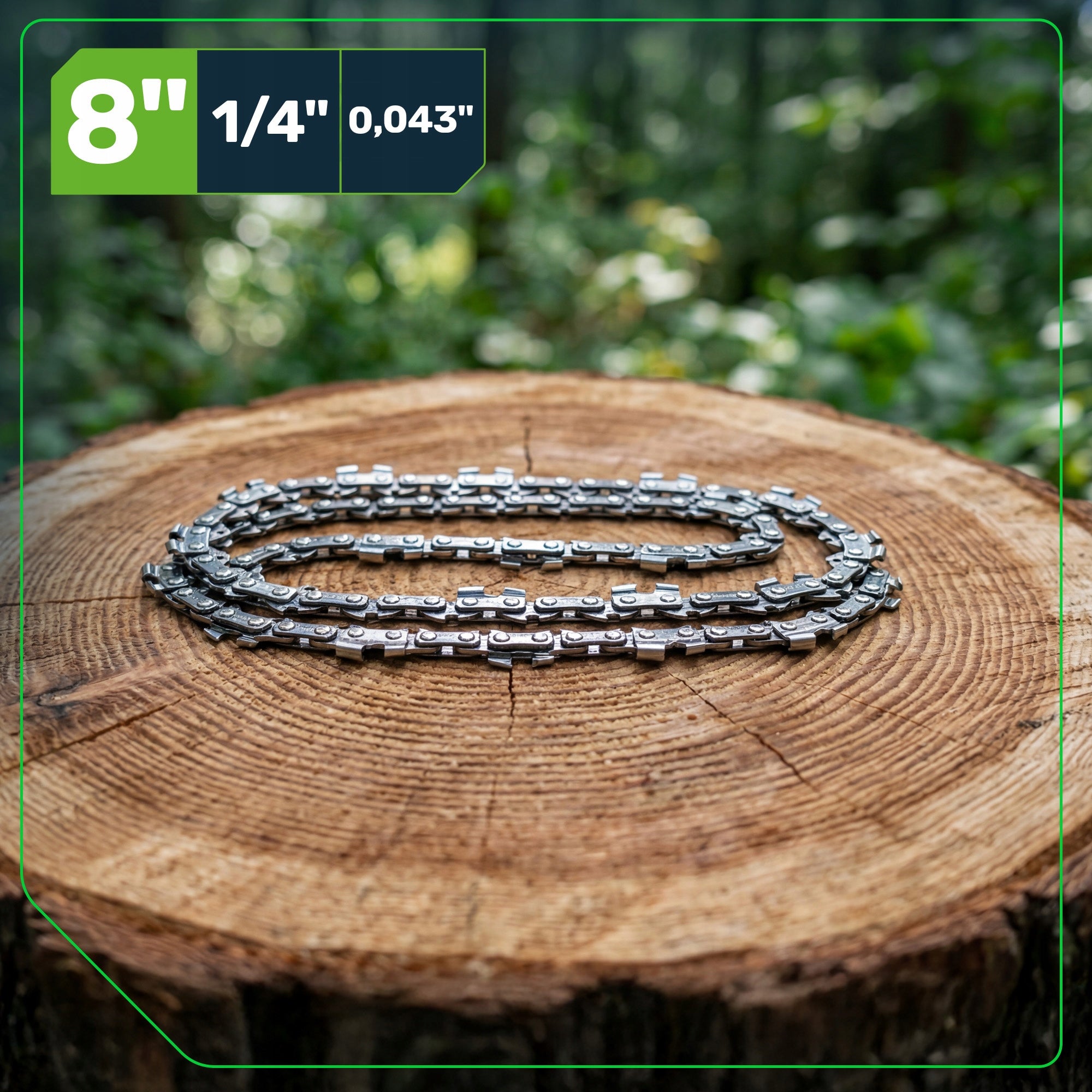 CUTTING CHAIN FOR MINI SAW 8" 20 cm UNIVERSAL 45 LINKS 1,1 mm Type chain for saw