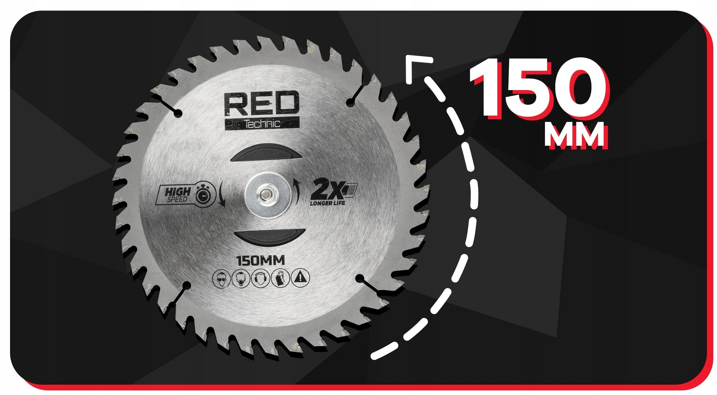 CUTTING DISC FOR TRIMMER RED TECHNIC 150 MM Type scythe blade
