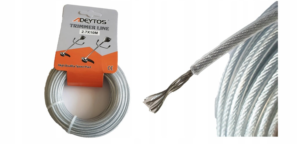 CUTTING LINE FOR SCYTHE REINFORCED WITH WIRE 2.7MM