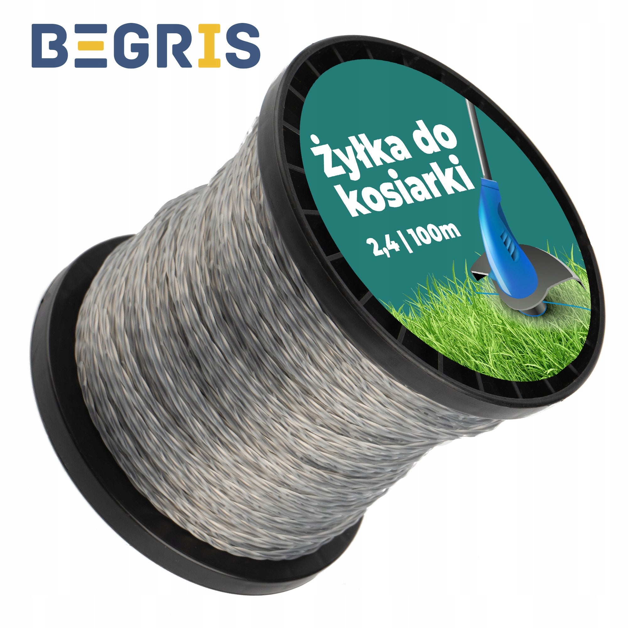 CUTTING LINE FOR SCYTHE SQUARE REINFORCED WITH WIRE 2,4MM x 100m REINFORCED Kind other