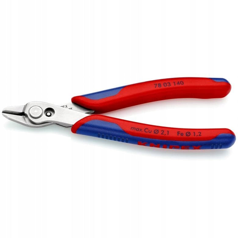 CUTTING PLIERS 140MM ELECTRONIC SUPER KNIPS XL 78 03 140 KNIPEX Packaging status original