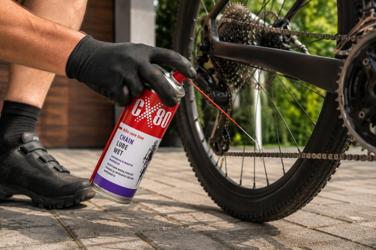 CX80 BIKE CHAIN LUBE WET 150ml - Wet chain lubricant spray Brand CX80