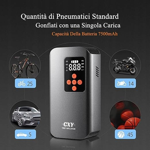 CXY 7500 mAh Portable Electric Pump Packaging status original