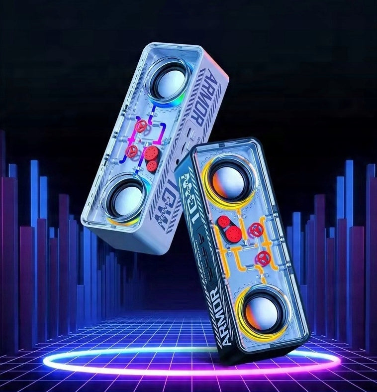CYBERPUNK A39 WIRELESS SPEAKER STYLISH STRONG LOUD BLUETOOTH RGB 10W Batteries included no