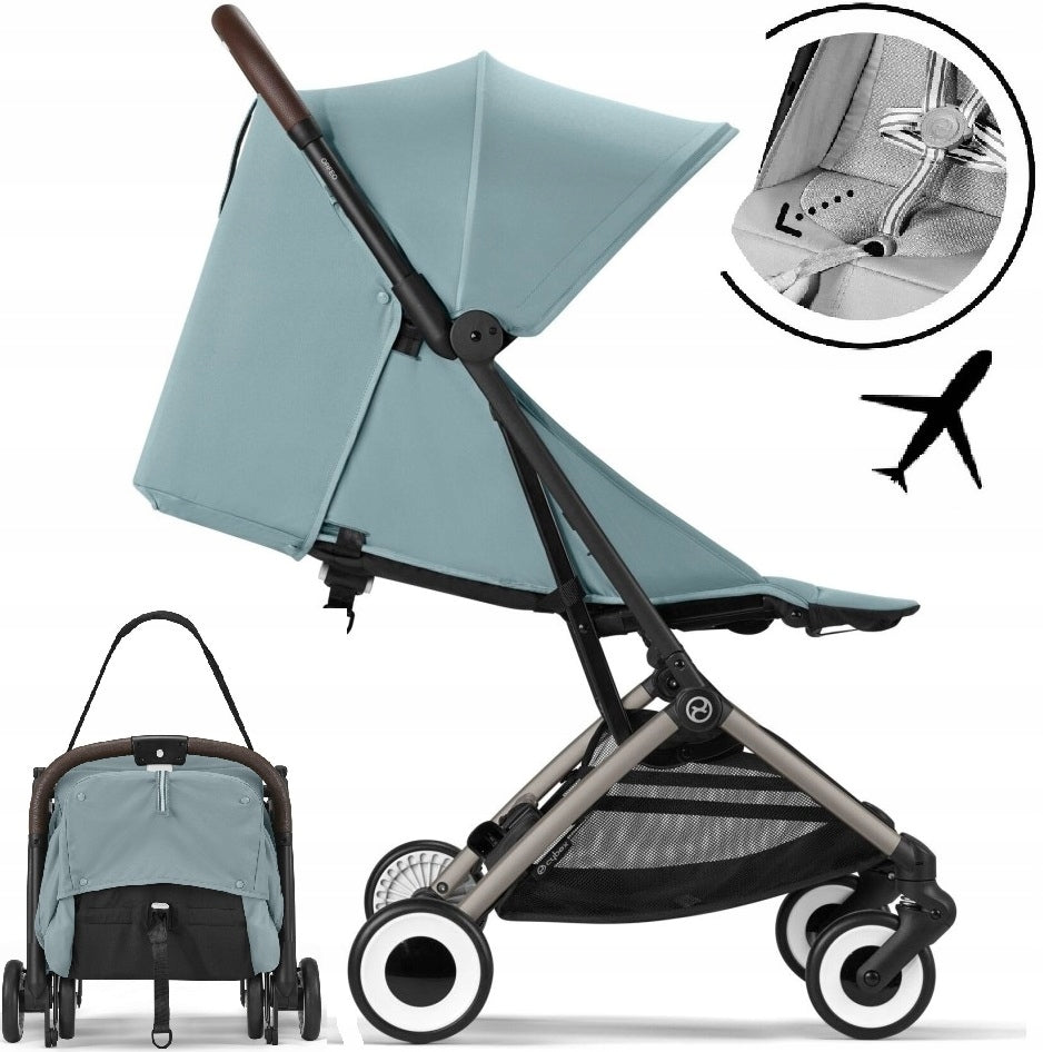 CYBEX ORFEO '25 light 6,3 kg trolley for Lie-Flat (tpe) Stormy Blue aircraft