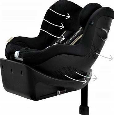 CYBEX SIRONA GI I-SIZE 0-20 kg 61-105 cm swivel with base, (Plus) Black Manufacturer code 522004851