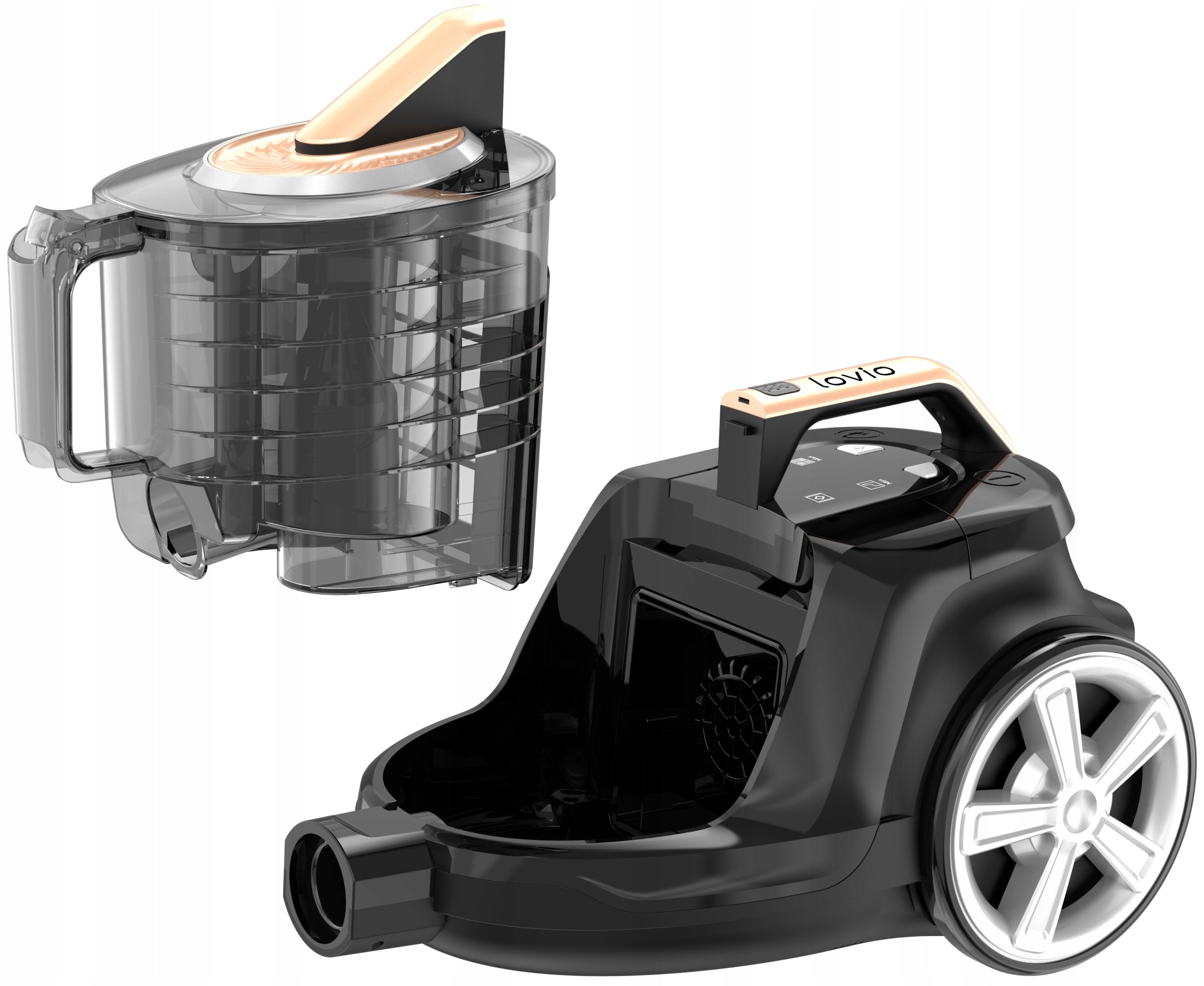 CYCLONE BAGLESS VACUUM CLEANER POWERFUL QUIET TURBO BRUSH HEPA 15in1 LOVIO Power rating 899 W