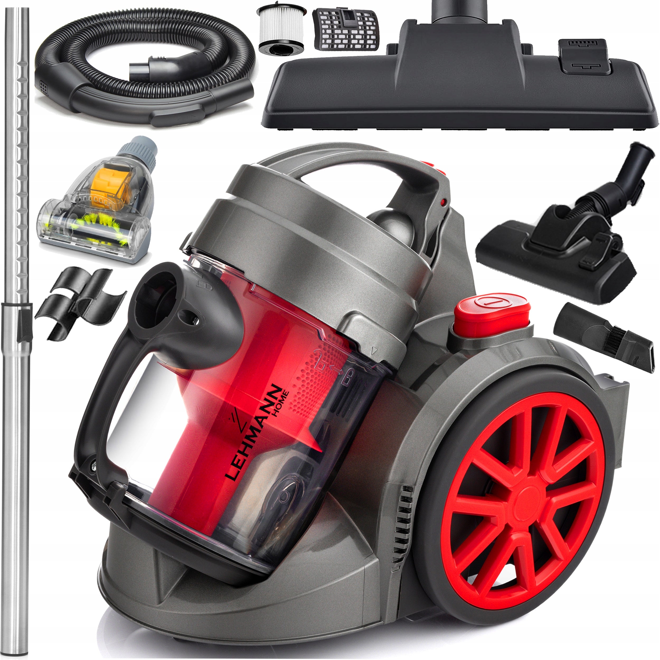 CYCLONE VACUUM CLEANER BAGLESS TURBO BRUSH ADJUSTMENT RETRACTOR SET STRONG