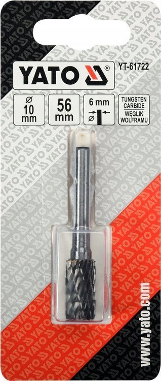 CYLINDRICAL END MILL YATO fi10mm TUNGSTEN CARBIDE DEBURRING PIPE WELDS Purpose aluminum nonferrous metal steel stainless steel - INOX