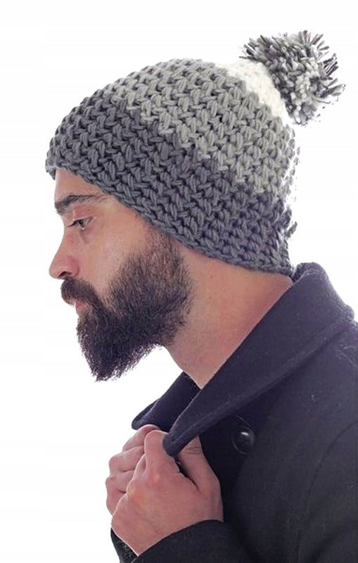 Strickmütze mit innenliegendem Wollband, für Herren, Everest 