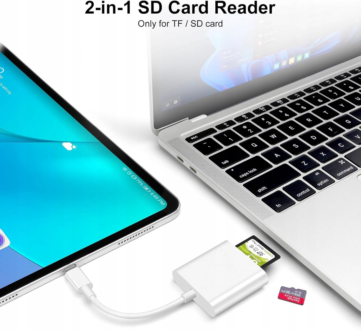 CZYTNIK KART SD MICRO SD USB-C 2W1 OTG DO TELEFONU I LAPTOPA Manufacturer code 5905064960800