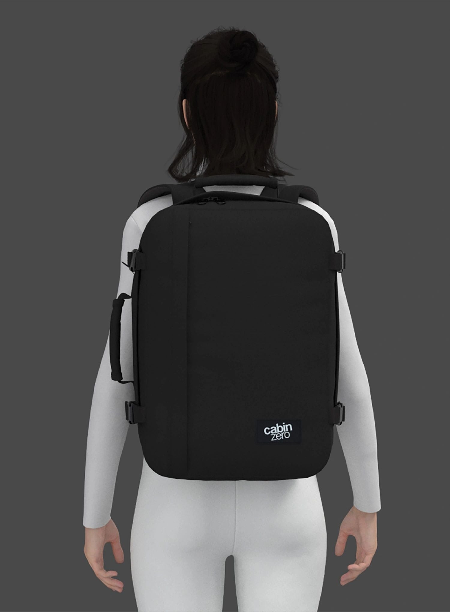 Cabin backpack CabinZero Classic 36 L - absolute black Dimensions large (A4 size)