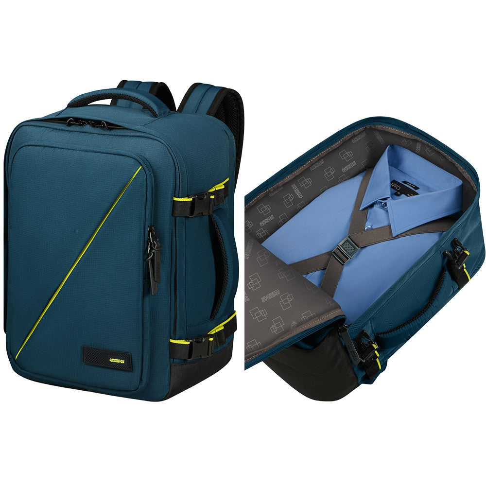Cabin backpack dimensions for Wizz Air American Tourister 26,5 l blue