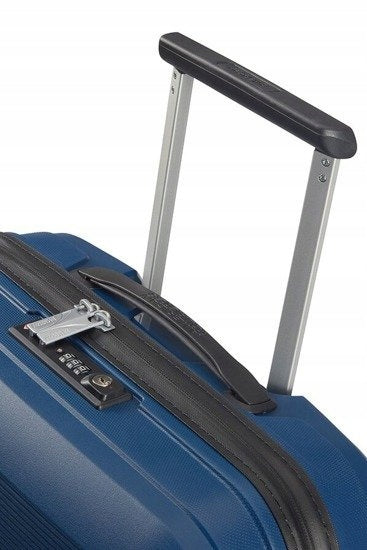 Cabin case American Tourister Airconic 55x40x20cm navy blue WizzAir Additional features on four wheels with telescopic handle with combination lock with TSA lock