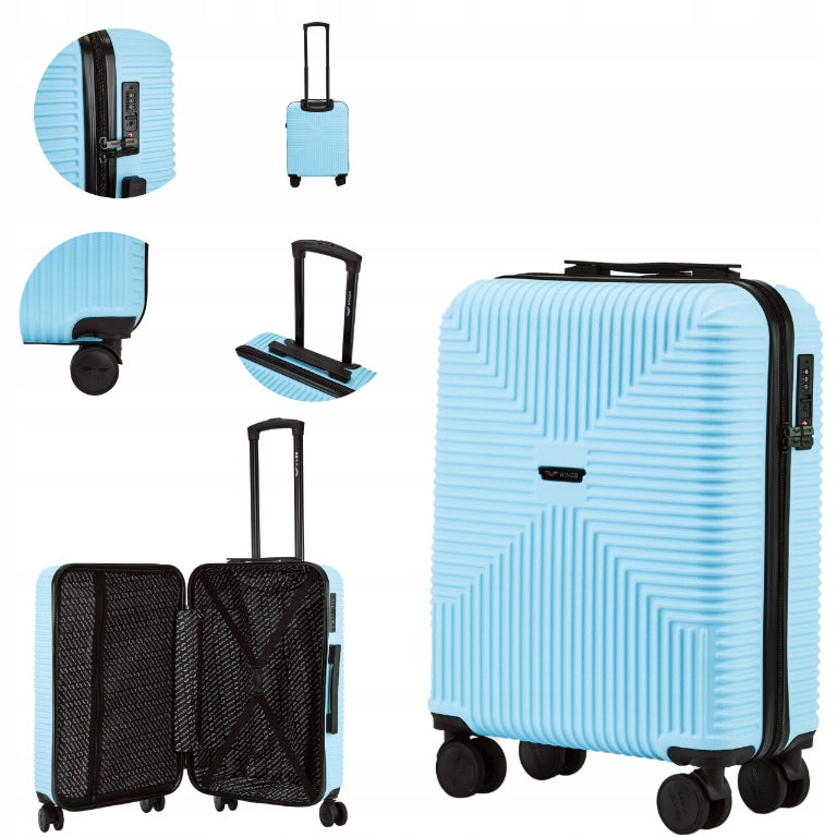 Cabin case small S WINGS 20" EKO polycarbon with recycling roomy 4 wheels