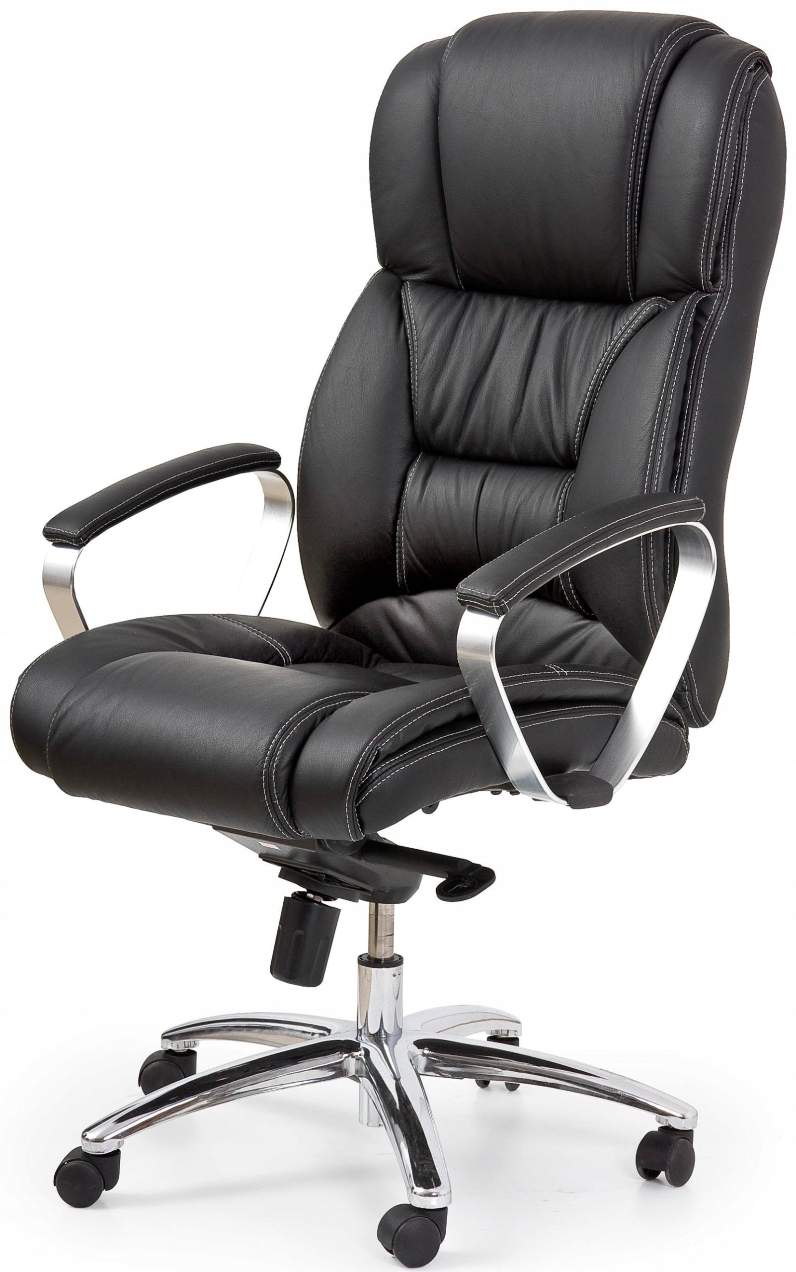 Cabinet chair FOSTER swivel black leather office adjustable Manufacturer code V-CH-FOSTER-FOT-CZARNY