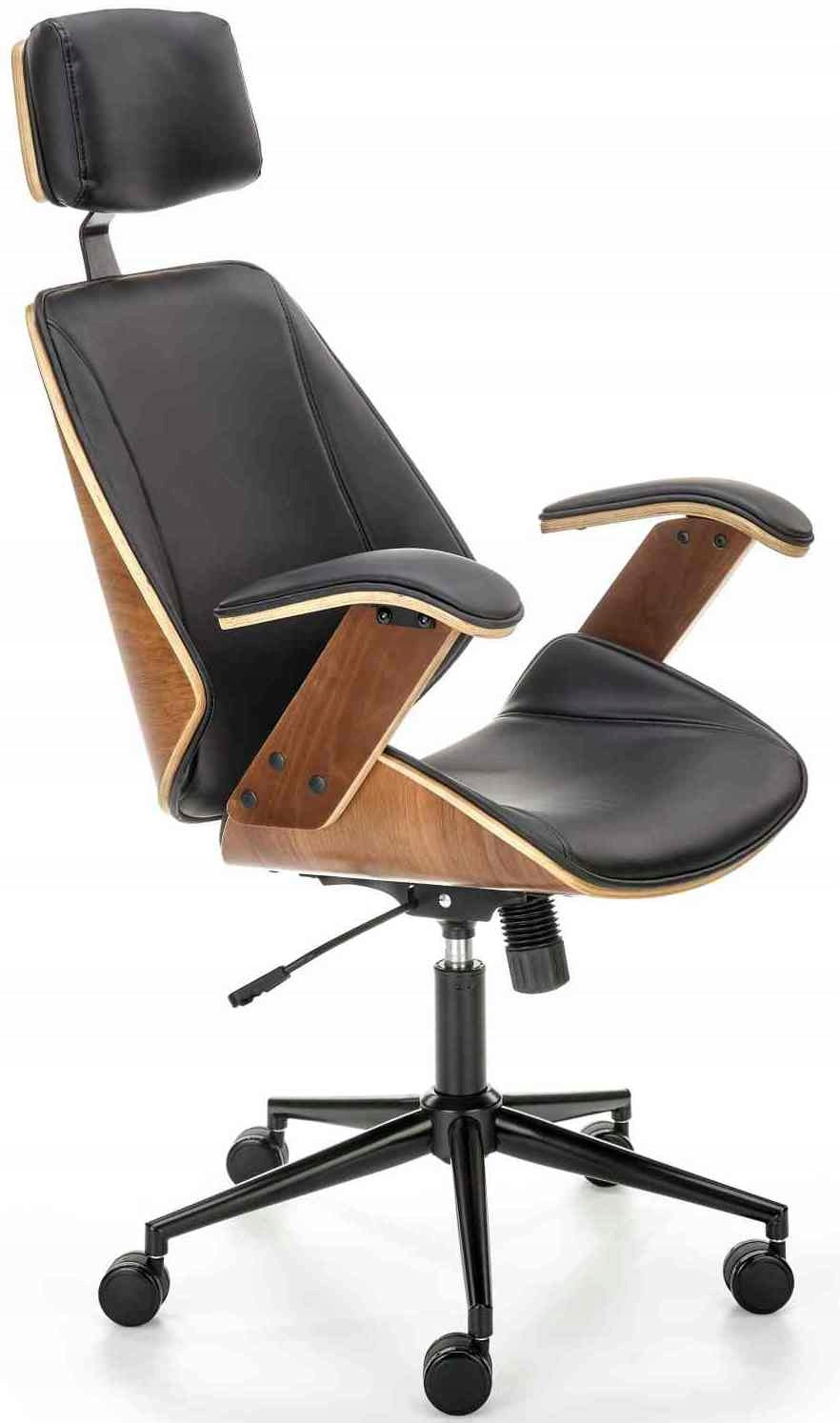 Cabinet chair IGNAZIO walnut-black