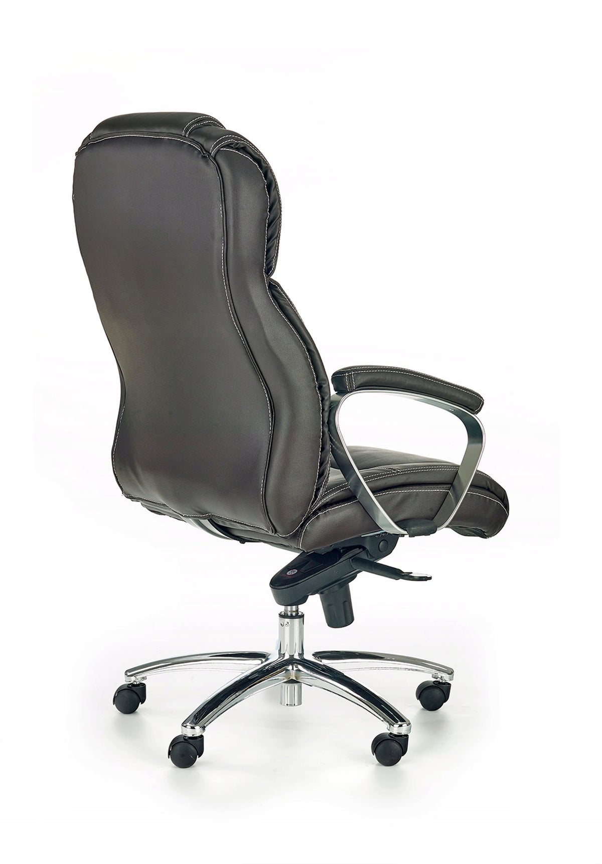 Cabinet chair leather dark brown up to 120 kg SAGRES Packaging status original