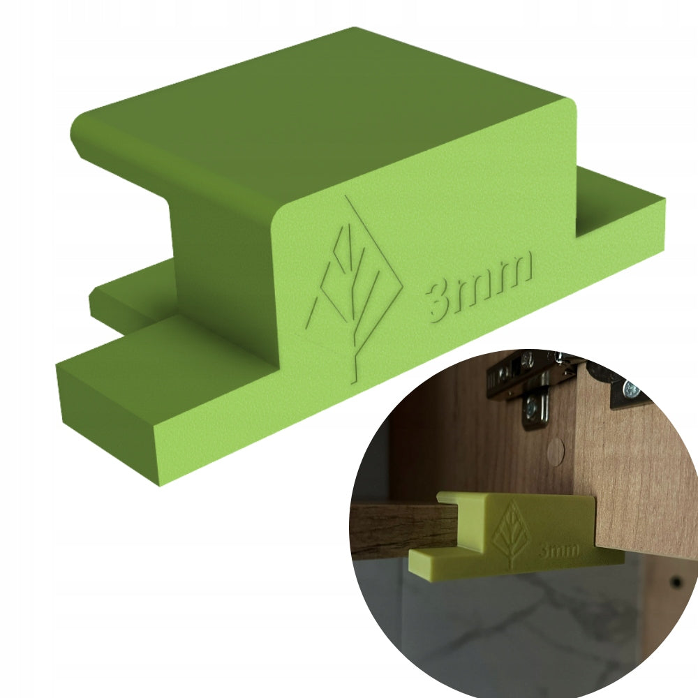 Cabinet front mounting device - precision without measuring 3mm