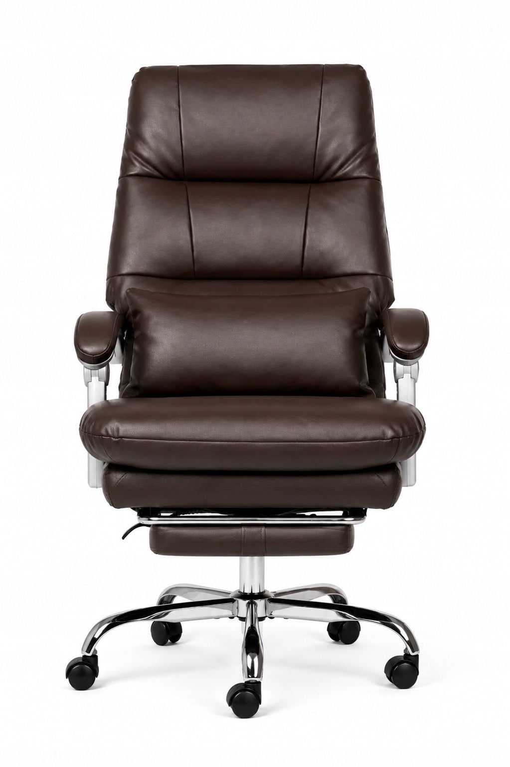 Cabinet swivel chair for desk leather brown large XL PREMIUM 140 kg Packaging status original