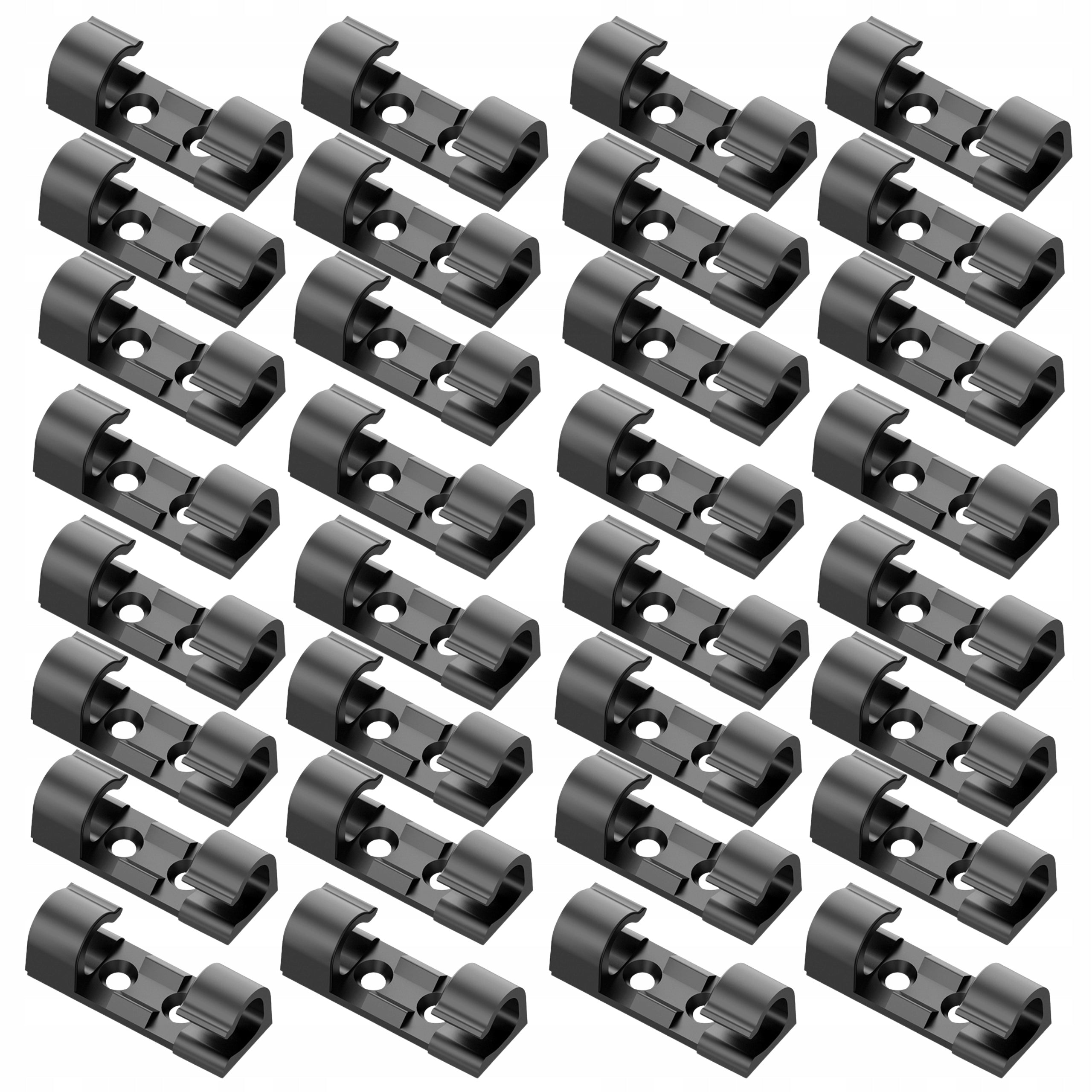 Cable Clips Wire Organizer Self Adhesive Handles 3M Set of 30 Pcs Brand no brand