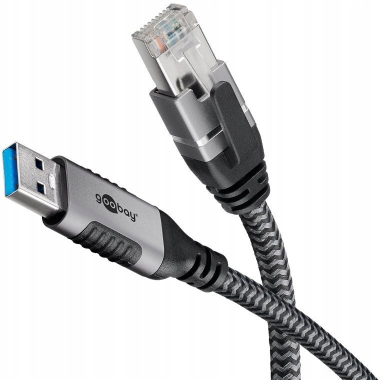 Cable Ethernet adapter cat.6 FTP USB 3.0 (type A) to RJ45 (8P8C), 1,5 m