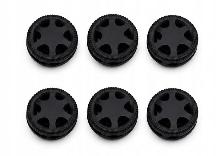 Cable Organizer 2-Slot Rim 6 Pcs Self-Adhesive Holder Black Manufacturer code organizer na 2 przewody kable kształt koła