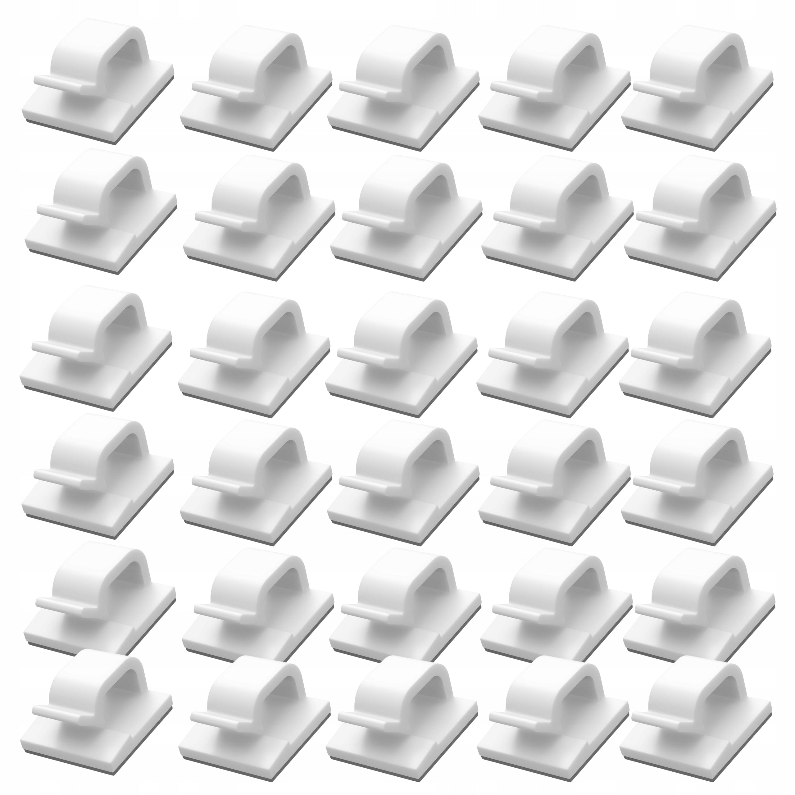 Cable Organizer Clip Self Adhesive Holder Set of 30 Pieces 1,9 × 1,9 cm Brand no brand