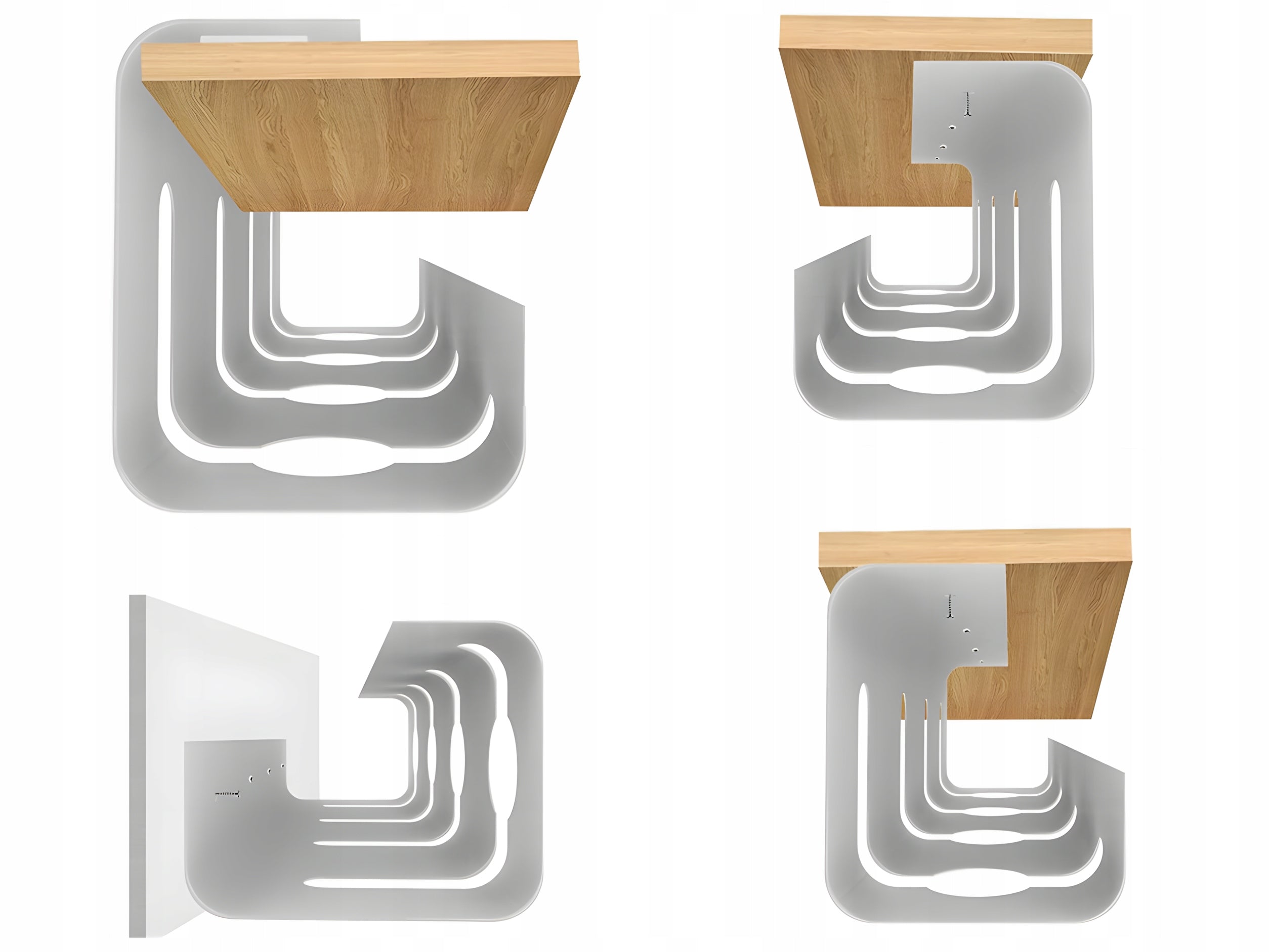 Cable Organizer Extension Strip Cable Guide White Under Desk Brand no brand
