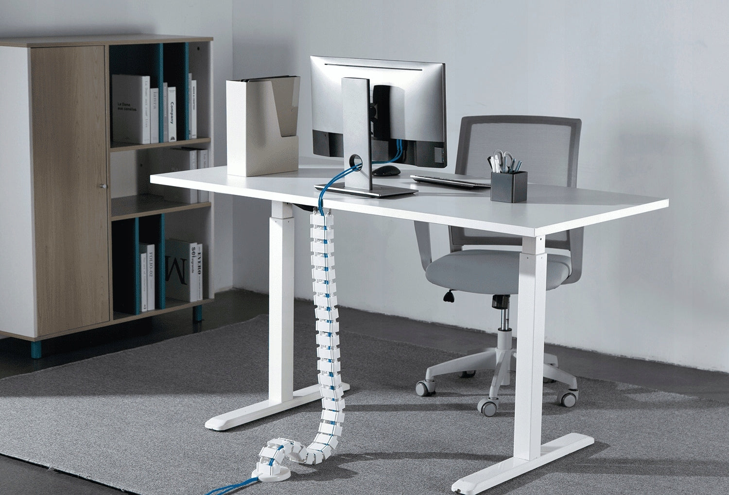 Cable Organizer Spacetronik SPK-180W 128cm Vertical Wire Guide Manufacturer code SPK180W