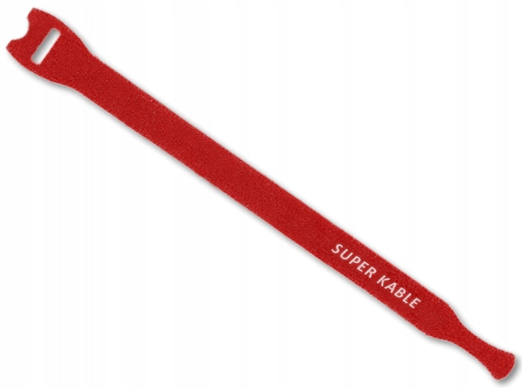 Cable Organizer Velcro Bands 15cm Red Velcro 10 Pieces Manufacturer code SK PW-14152