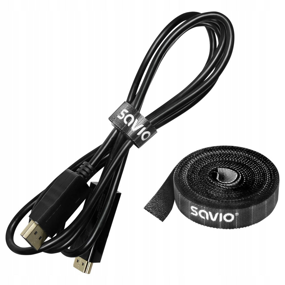 Cable Organizer Velcro Perforated 3m Velcro Tape SAVIO OC-05 Brand Savio