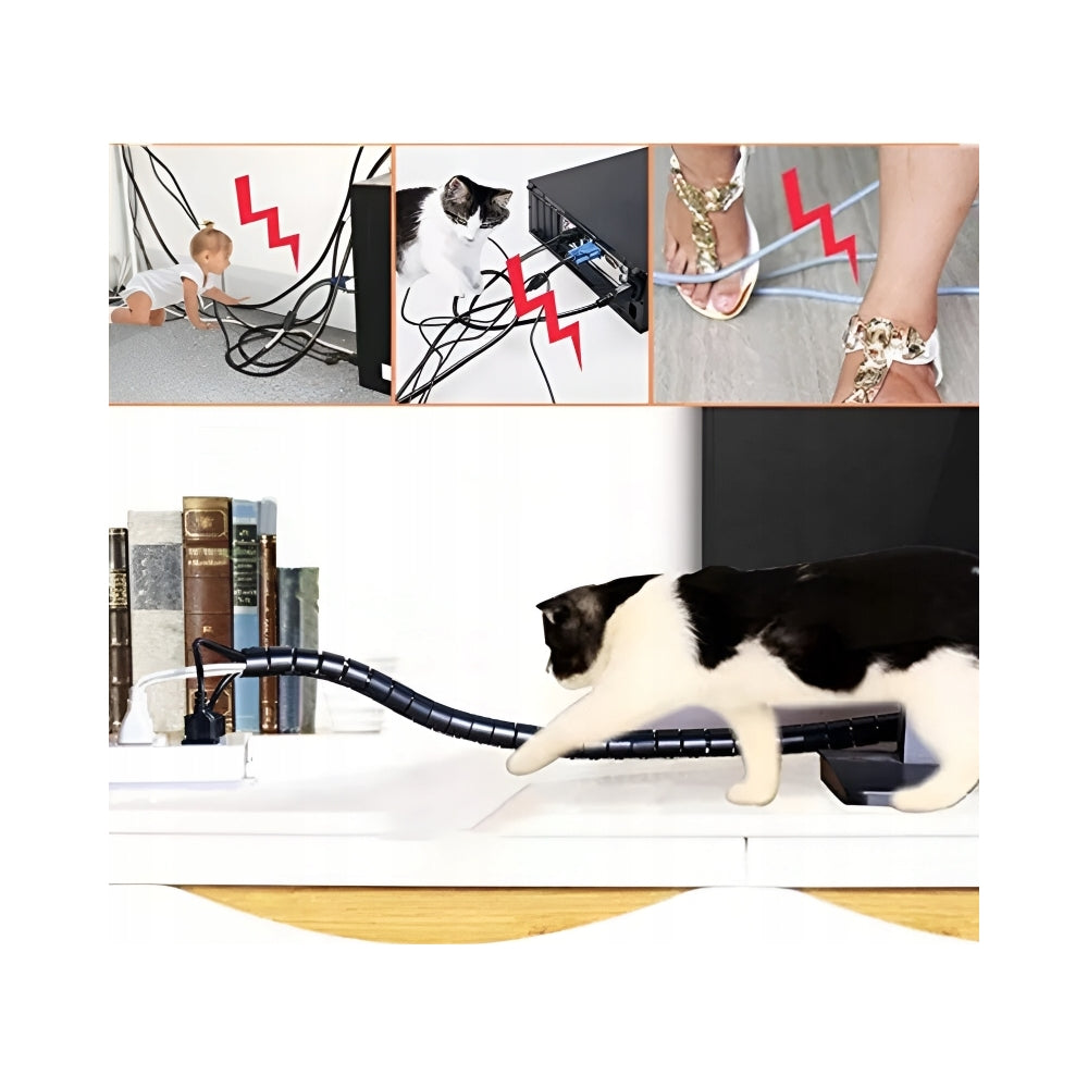 Cable Organizer Wire Cover Flexible Manufacturer code PESZ-5M-ZAC