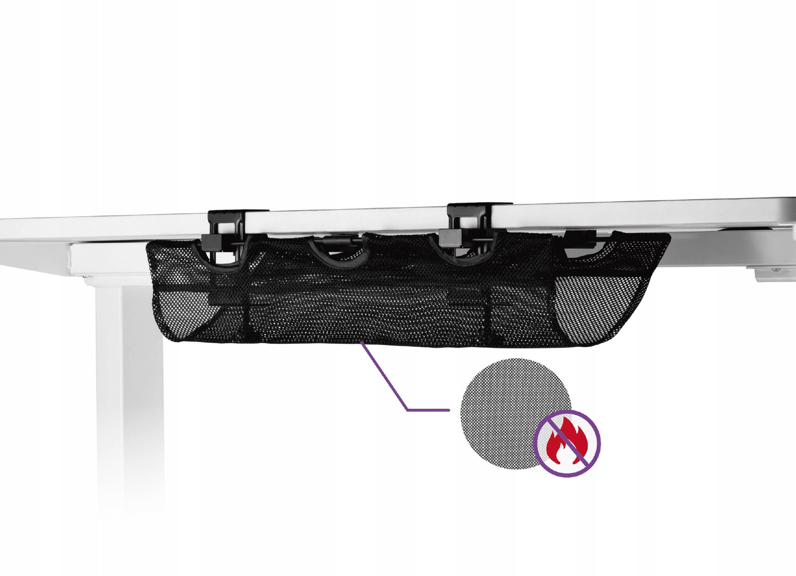 Cable Organizer for Under Desk Wires Spacetronik SPK-511 914×390 Brand Spacetronik