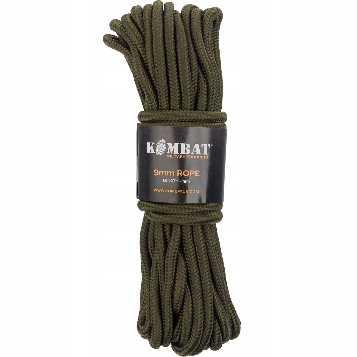 Cable Rope Paracord Universal Kombat Tactical 9mm - 15 Meters, Olive
