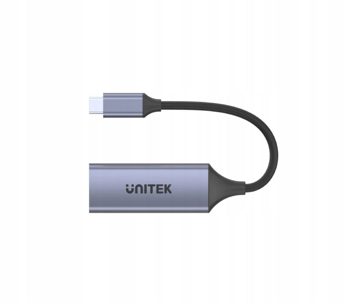 Cable adapter Unitek U1323A USB-C - RJ45, 1Gbps, LAN, Ethernet, PD 100W Manufacturer code 601283048