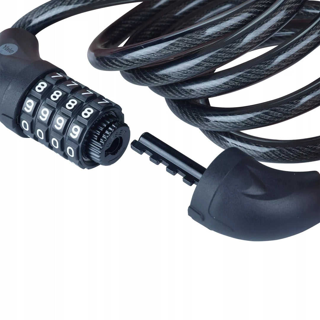 Cable closure for bicycle with combination lock Yale YCC0/10/180/2 10x1800mm Packaging status original